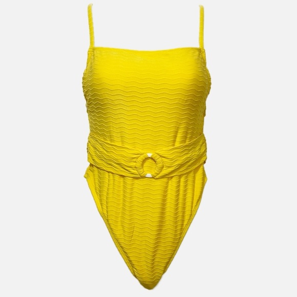 Cupshe | Arizona Roda Trip Belted Ring Square Neck One Piece Swimsuit-Resort NWT - Picture 4 of 14